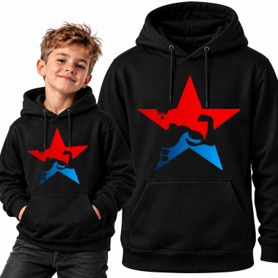 BLUZA Z KAPTUREM  ŚWIĄTECZNA GYM STAR 1
